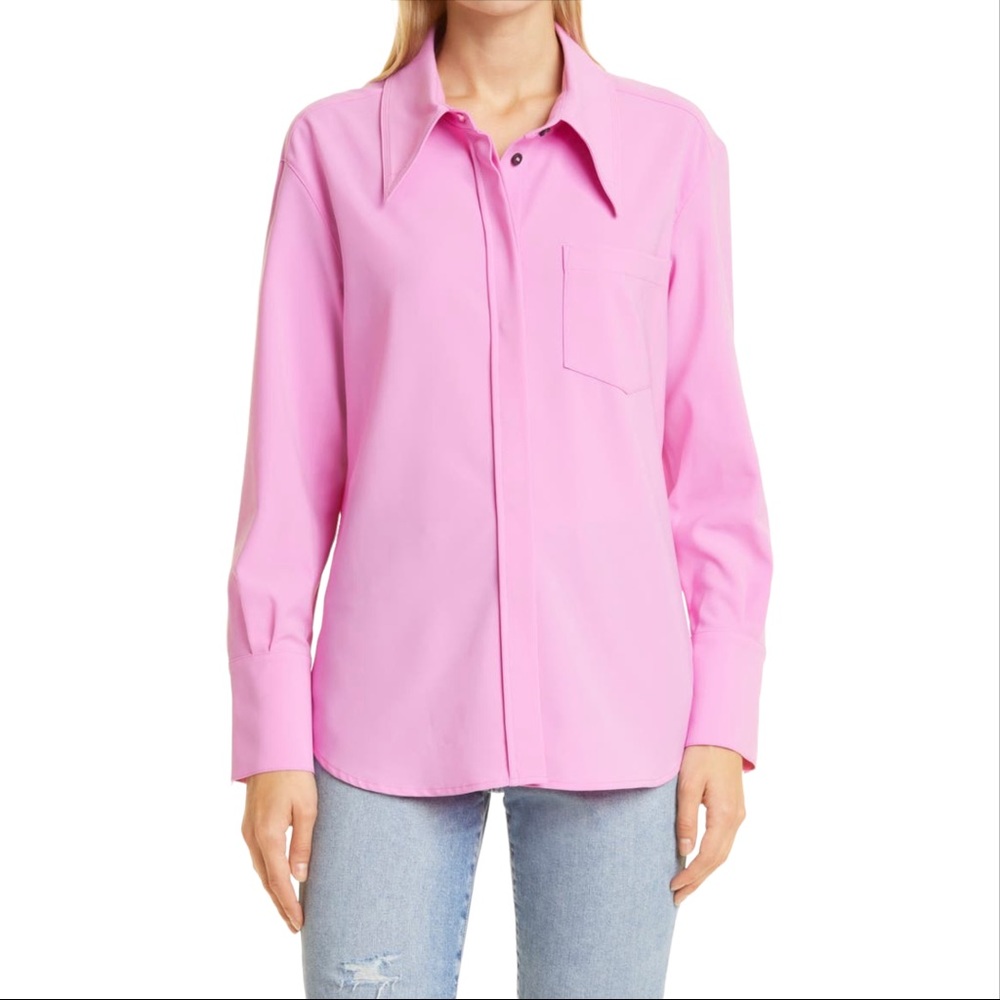 Jonathan Simkhai - Lidia Button-Up Blouse - Size L